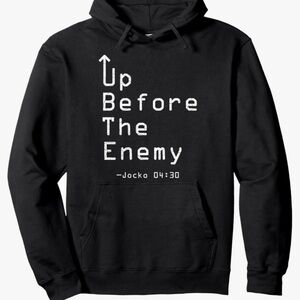 Jocko Motivational Black Hoodie with Graphic Print